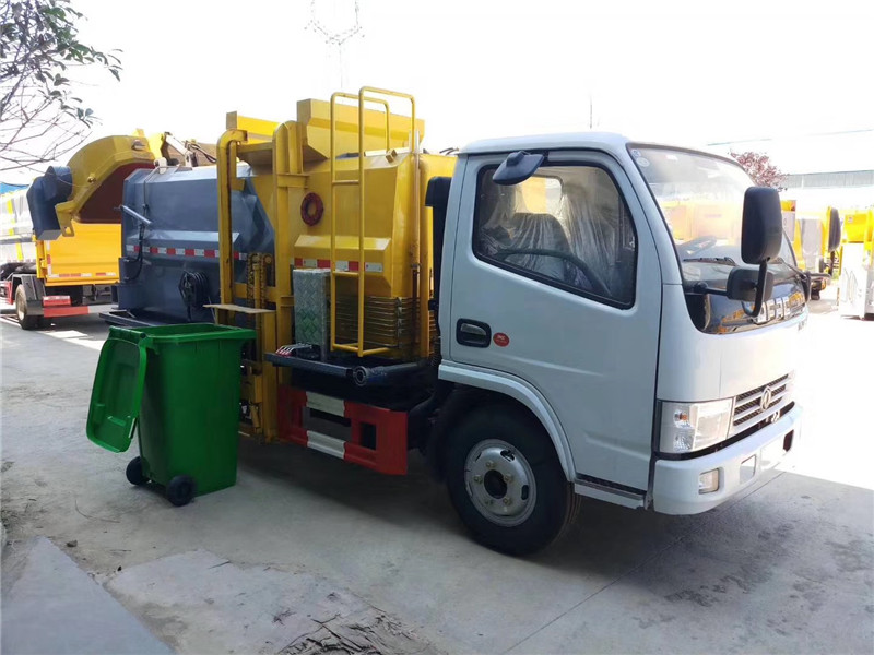 國(guó)六東風(fēng)多利卡垃圾車液壓系統(tǒng)控制提升機(jī)上升+下降+自卸作業(yè)