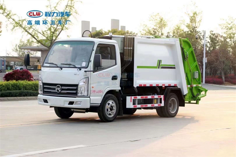 國(guó)六凱馬4方藍(lán)牌壓縮垃圾車