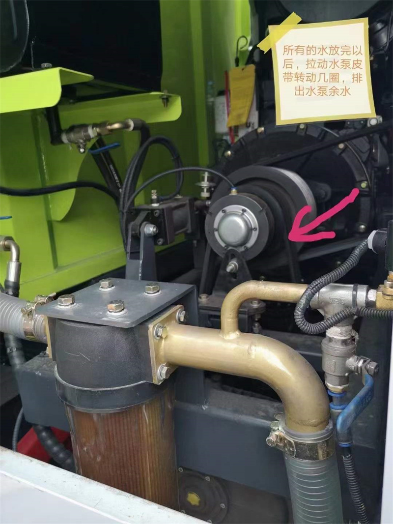冬季來(lái)臨掃路車(chē)、洗掃車(chē)、吸塵車(chē)排水方法